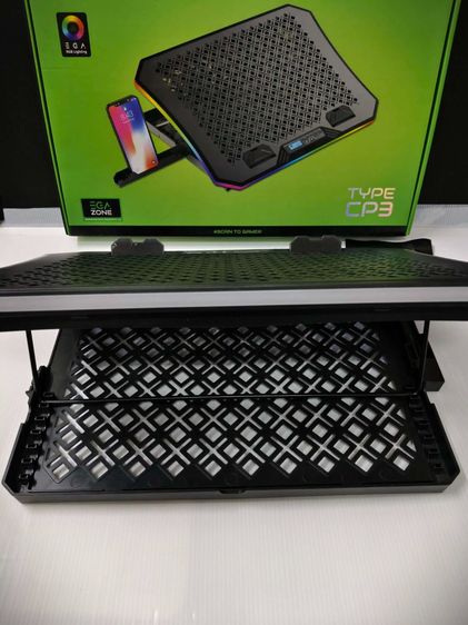 พัดลมระบายความร้อน Notebook EGA Type CP3 ปรับความเร็วได้ มีไฟ RGB ใช้งานได้ปกติ รูปที่ 10