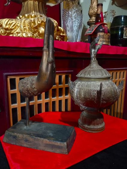 ทองเหลืองแท้เก่าโบราณสภาพเยี่ยมขนาดใหญ่ รูปที่ 6