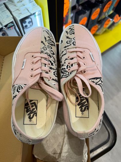 รองเท้าผ้าใบ ผ้า UK 4.5 | EU 37 1/3 | US 6 อื่นๆ รองเท้า vans สีชมพูลายดอกไม้