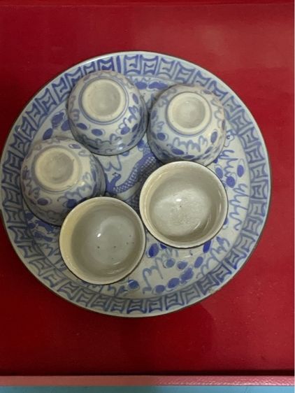 โถกาน้ำชาสองชั้นเบญจรงค์ รูปที่ 5