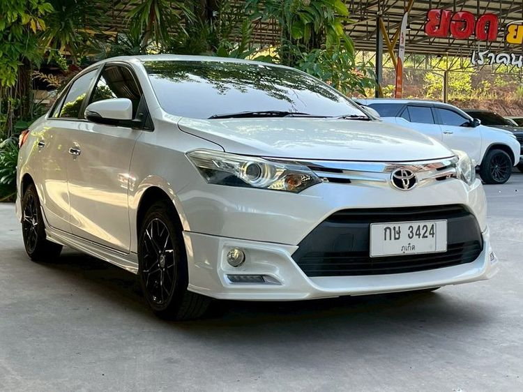 Toyota Vios 2016 1.5 Exclusive Sedan เบนซิน ไม่ติดแก๊ส เกียร์อัตโนมัติ ขาว รูปที่ 3