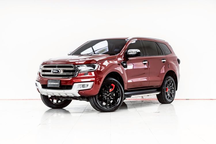 Ford Everest 2016 3.2 Titanium+ 4WD Utility-car ดีเซล ไม่ติดแก๊ส เกียร์อัตโนมัติ แดง