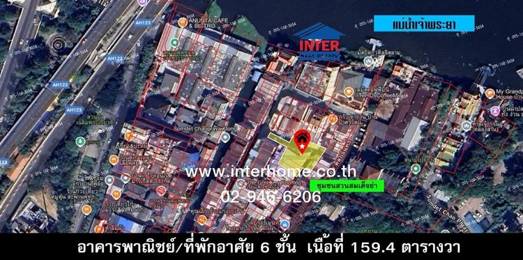 อาคารพาณิชย์ 6 ชั้น 159.4 ตร.ว. หมู่บ้านชุมชนสวนสมเด็จย่า ซอยตลาดสมเด็จเจ้าพระยา1 ใกล้ Icon Siam ถนนสมเด็จ เจ้าพระยา ถนนประชาธิปก เขตคลองสาน รูปที่ 3