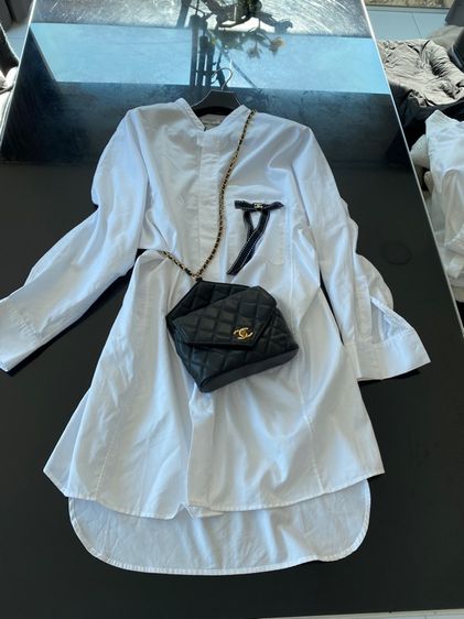 ชาแนล เดรสเชิ้ต สภาพใหม่เอี่ยม เนื้อผ้าดีมาก รูปที่ 3