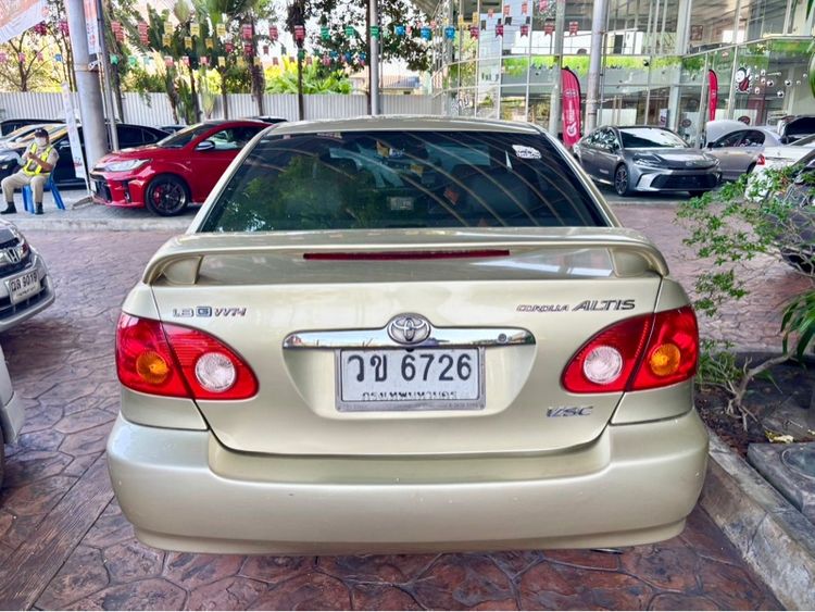 Toyota Altis 2001 1.8 G Sedan เบนซิน ไม่ติดแก๊ส เกียร์อัตโนมัติ บรอนซ์ทอง รูปที่ 3