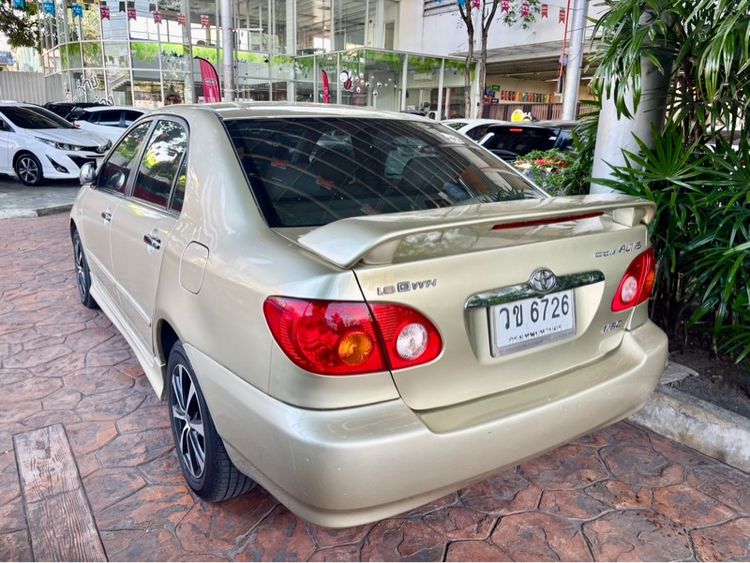 Toyota Altis 2001 1.8 G Sedan เบนซิน ไม่ติดแก๊ส เกียร์อัตโนมัติ บรอนซ์ทอง รูปที่ 4