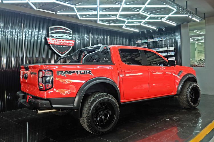 Ford Ranger 2023 Raptor 3.0 4WD Pickup เบนซิน เกียร์อัตโนมัติ ส้ม รูปที่ 4