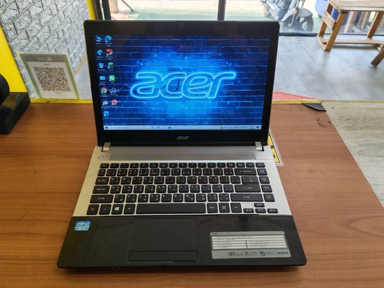 Aspire series วินโดว์ 8 กิกะไบต์ VGA ไม่ใช่ Acer V3-471 คอร์ i3 แรม 8 กิ๊ก ใช้พิมพ์งาน ดูหนังฟังเพลง 