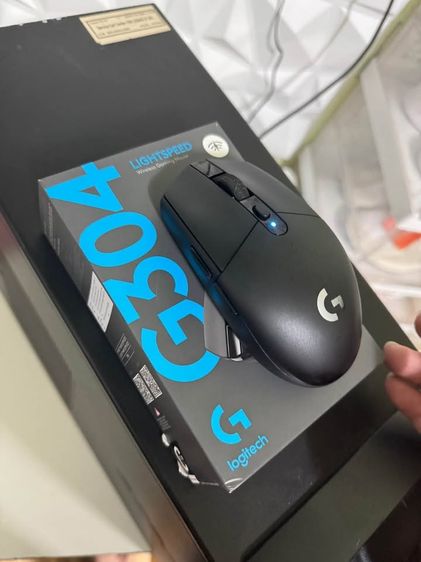 WIRELESS MOUSE (เมาส์ไร้สาย) LOGITECH G304 LIGHTSPEED WIRELESS ของแท้นะ   รายละเอียดสินค้าโดยย่อ  • 200-12000 DPI • 6 Button • Wireless 2.4G รูปที่ 3