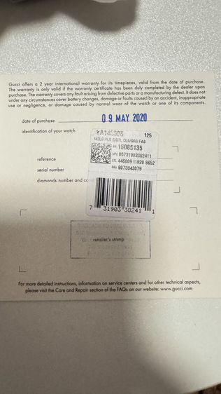 ขออนุญาติ ขายนาฬิกา Gucci GG2570 Black ของแท้ราคาถูก รูปที่ 2