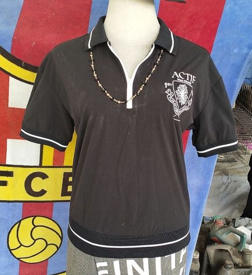 แขนสั้น ดำ S เสื้อทีเชิ้ต อื่นๆ เสื้อยืดสตรี Mardi Mercridi Actif มือสองของแท้