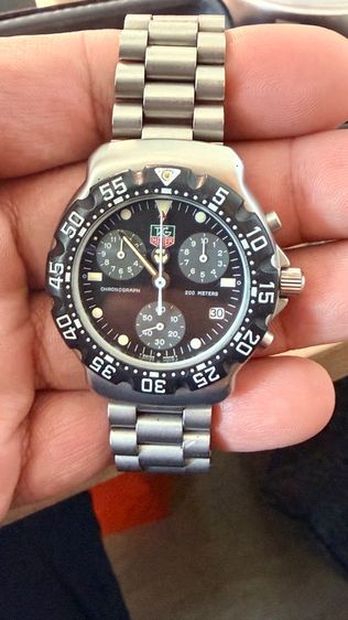 Black colored, Tag Heuer F1 Vintage Chronograph  รูปที่ 3