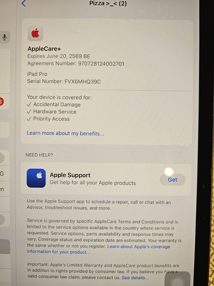 สภาพใหม่กริ๊บ ขาย Ipad Pro M4 wifi 256 GB รูปที่ 4