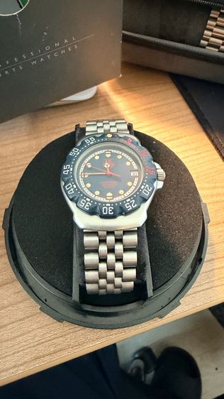 น้ำเงิน Vintage Tag Heuer F1 Boy Size  Blue Red colored in perfect condition 
