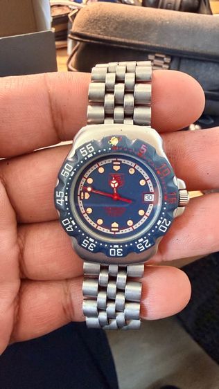 Vintage Tag Heuer F1 Boy Size  Blue Red colored in perfect condition  รูปที่ 4