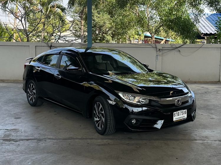 Honda Civic 2017 1.8 EL i-VTEC Sedan เบนซิน ไม่ติดแก๊ส เกียร์อัตโนมัติ ดำ รูปที่ 3
