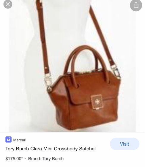 Tory Burch Clara mini crossbody satchel รูปที่ 9
