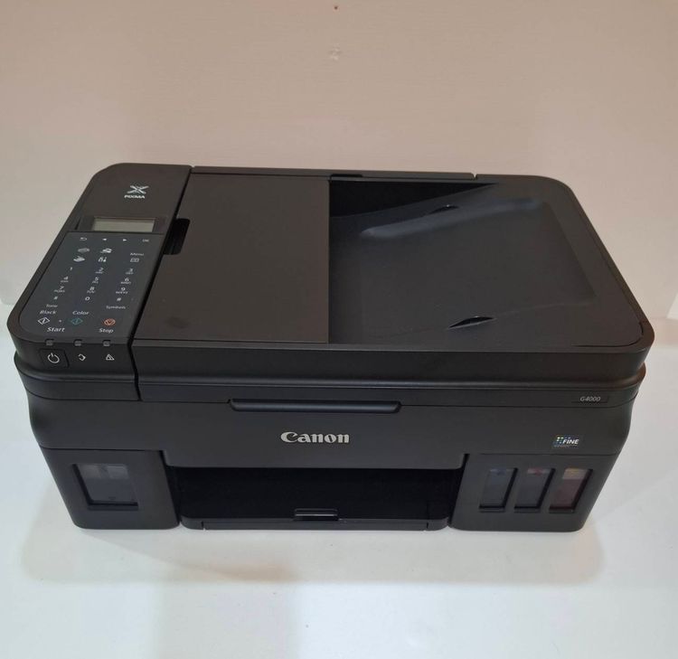 เครื่องพิมพ์ Canon G4000 พริ้นเตอร์อิงค์เจ็ทมัลติฟังก์ชั่น พิมพ์ขาวดำ สแกน ถ่ายเอกสาร