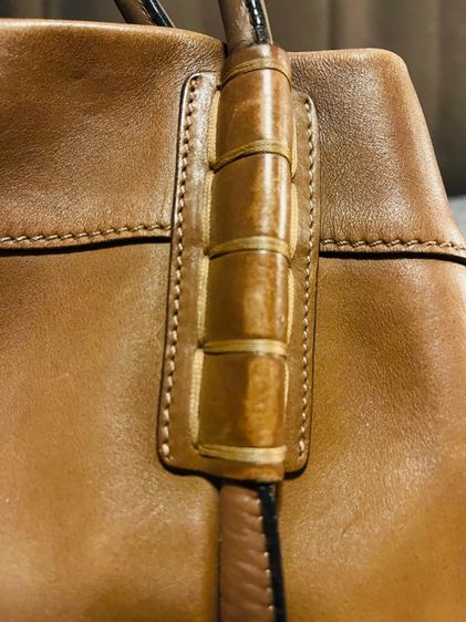 Tod‘s mustard leather shoulder bag รูปที่ 8