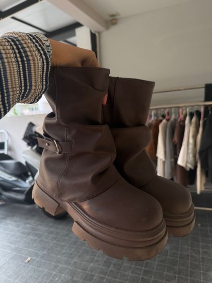 น้ำตาล อื่นๆ UK 6.5 | EU 40 | US 8 อื่นๆ รองเท้าบูทข้อยาว