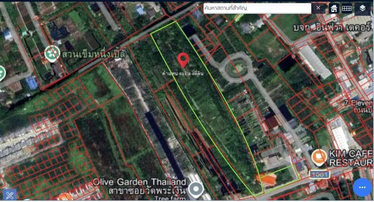 ขายที่ดิน 10 ไร่ 76 ตร.วา ซอยวัดพระเงิน บางกรวย นนทบุรี ทำเลดี ติดคลอง