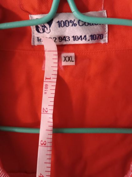 ชุดหมีช่างแขนยาวสีส้มมีแถบสะท้อนแสง3ตัวยังไม่ได้ใช้งาน รูปที่ 5