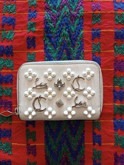 ไม่ระบุ อื่นๆ หนังแท้ กระเป๋าใส่เหรียญ Christian Louboutin มือสองของแท้