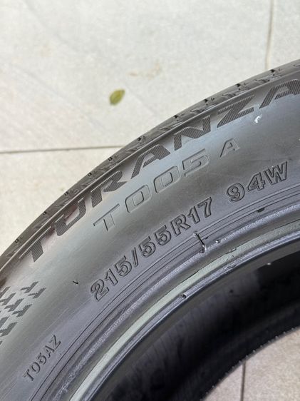 เส้นเดียว 215 55 17 บริดสโตน T005A ไร้ปะ รูปที่ 4
