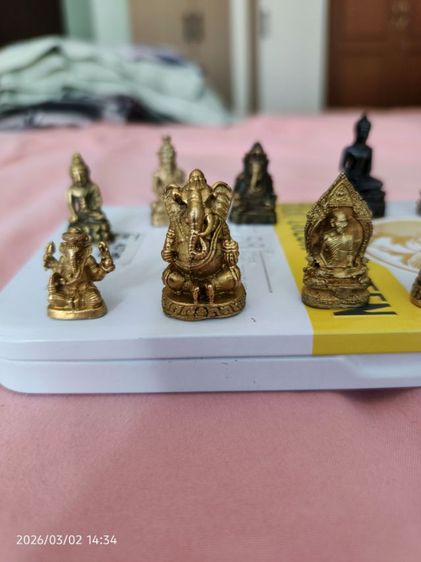 พระกริ่งและรูปหล่อหลวงพ่อ14องค์(ตามรูป)แถมแหวนหลวงปู่ดู่ 100 ปี รูปที่ 2