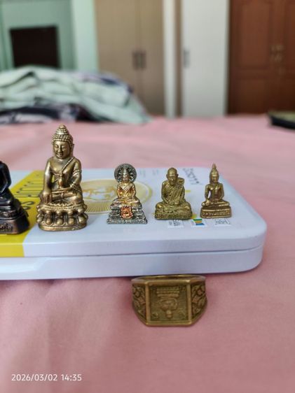 พระกริ่งและรูปหล่อหลวงพ่อ14องค์(ตามรูป)แถมแหวนหลวงปู่ดู่ 100 ปี รูปที่ 7