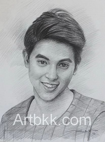 วาดภาพลายเส้นดรออิ้งคนเหมือนเป็นของขวัญ รูปที่ 3