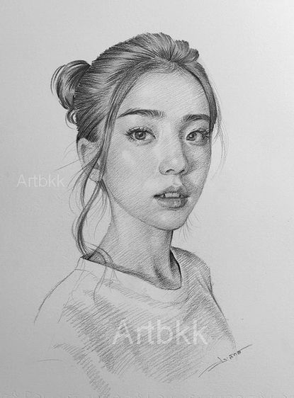 วาดภาพลายเส้นดรออิ้งคนเหมือนเป็นของขวัญ รูปที่ 2