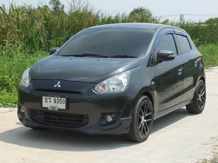 Mitsubishi Mirage 2014 1.2 GLS Sedan เบนซิน ไม่ติดแก๊ส เกียร์อัตโนมัติ เทา