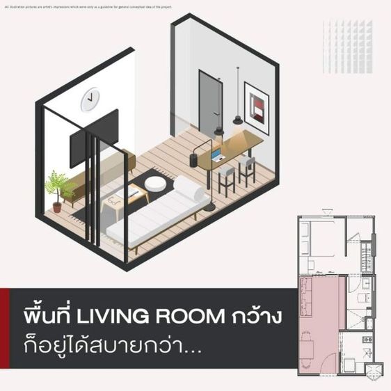 Pruksa ตกแต่งครบ CM04402 ขายดาวน์ คอนโด แชปเตอร์วัน มอร์ เกษตร Chapter One More Kaset คอนโดพร้อมอยู่เดือนมีนาคม ปี 2569 ซอยพหลโยธิน 40 แยก 1  รูปที่ 4