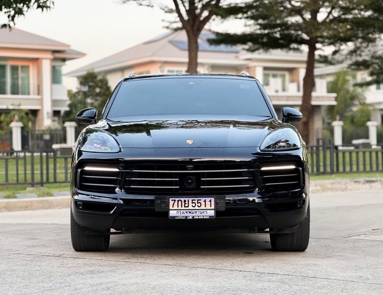 Porsche Cayenne 2022 3.0 V6 Hybrid Utility-car ปลั๊กอินไฮบริด (PHEV) ไม่ติดแก๊ส เกียร์อัตโนมัติ ดำ รูปที่ 2