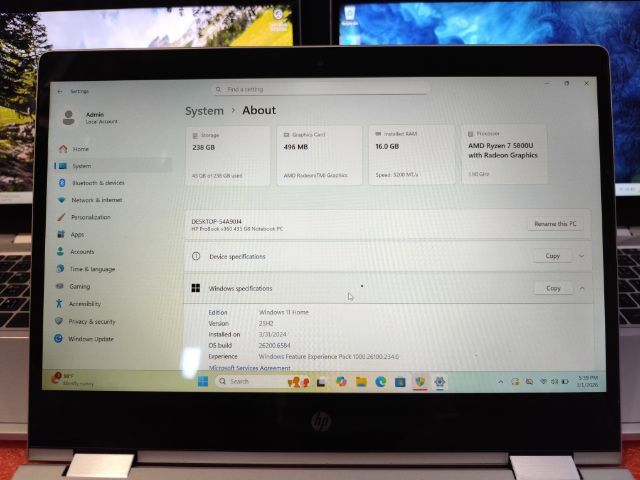 ็HP Probook X360 ทัชสกรีน รูปที่ 7