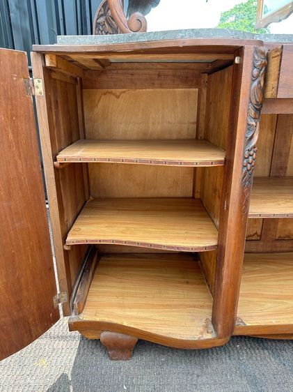 ตู้เก็บของ สไตล์วินเทจ 5 บานเปิดทึบ 1 บานเปิดกระจก 1 ลิ้นชัก  รูปที่ 10