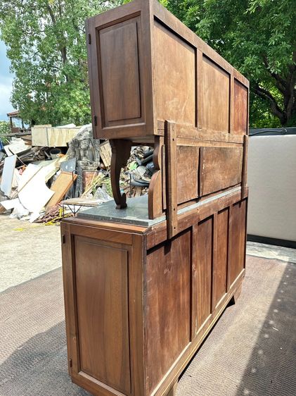 ตู้เก็บของ สไตล์วินเทจ 5 บานเปิดทึบ 1 บานเปิดกระจก 1 ลิ้นชัก  รูปที่ 5