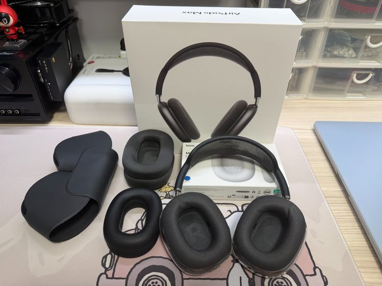 หูฟัง Airpods Max Lightning สีเทา Space Gray อุปกรณ์ครบกล่อง + ของแถม รูปที่ 9