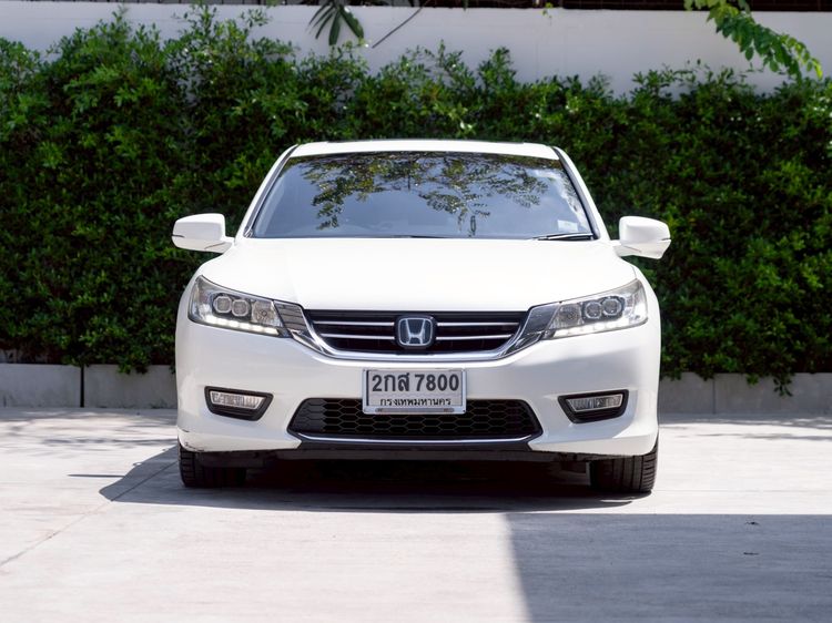 Honda Accord 2014 2.4 Tech Sedan เบนซิน ไม่ติดแก๊ส เกียร์อัตโนมัติ ขาว รูปที่ 2