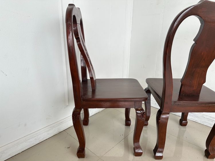 ชุดโต๊ะทานอาหารไม้จริง 8 ที่นั่ง ท็อปทรงกลม  รูปที่ 18