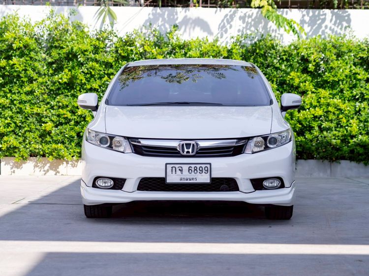 Honda Civic 2012 1.8 E i-VTEC Sedan เบนซิน ไม่ติดแก๊ส เกียร์อัตโนมัติ ขาว รูปที่ 2