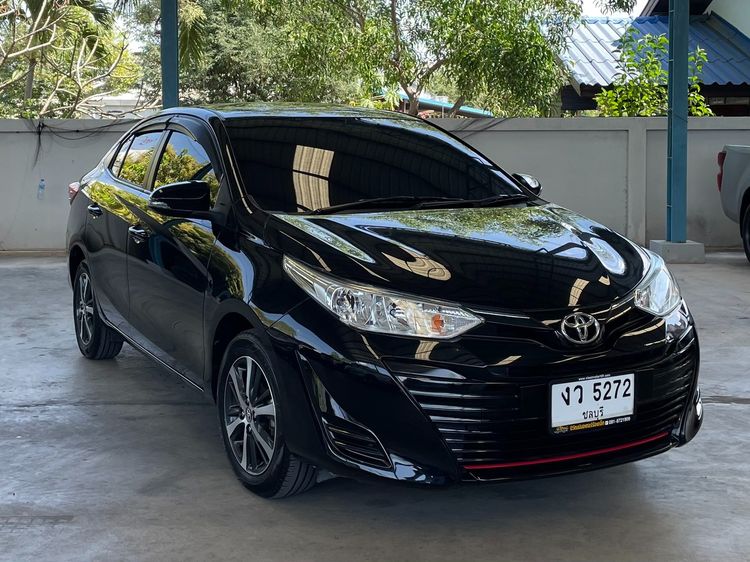 Toyota Yaris ATIV 2019 1.2 Mid Sedan เบนซิน ไม่ติดแก๊ส เกียร์อัตโนมัติ ดำ รูปที่ 3