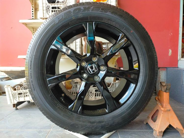 แม็กฮอนด้า ขอบ18 สีอบpowder coat พร้อมยางโตโย 235 60 18 ปี22 ยางสวยทุกเส้นตามรูปใส่ CRV g3 t4 g5 g6 ได้เลย รูปที่ 4