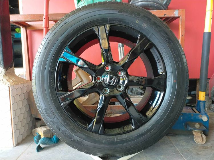 แม็กฮอนด้า ขอบ18 สีอบpowder coat พร้อมยางโตโย 235 60 18 ปี22 ยางสวยทุกเส้นตามรูปใส่ CRV g3 t4 g5 g6 ได้เลย รูปที่ 3