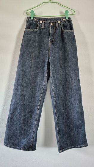 กางเกง baggy สียีนส์เข้ม รูปที่ 2