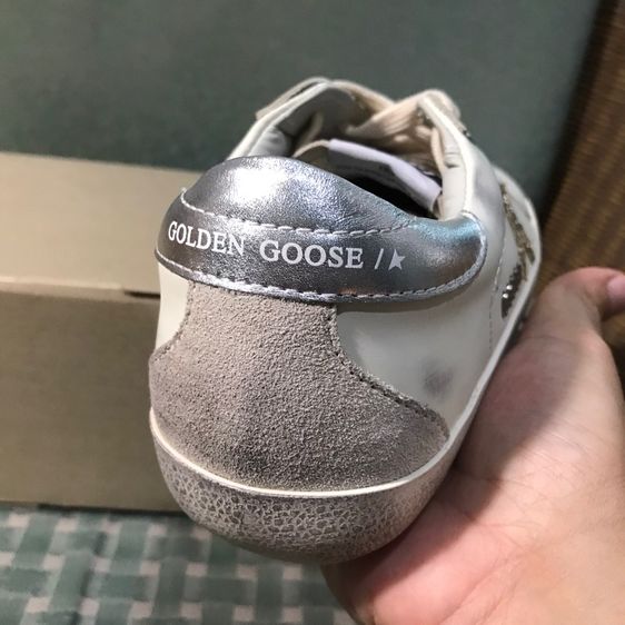 Golden Goose Super-Star White Ice Gray Gold Glitter (Women's)  รูปที่ 6