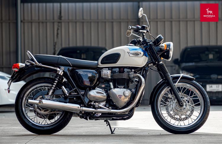 Triumph Bonneville T100 ปี2017 สีขาวฟ้าหายาก วิ่งน้อย 6,000km. รูปที่ 2