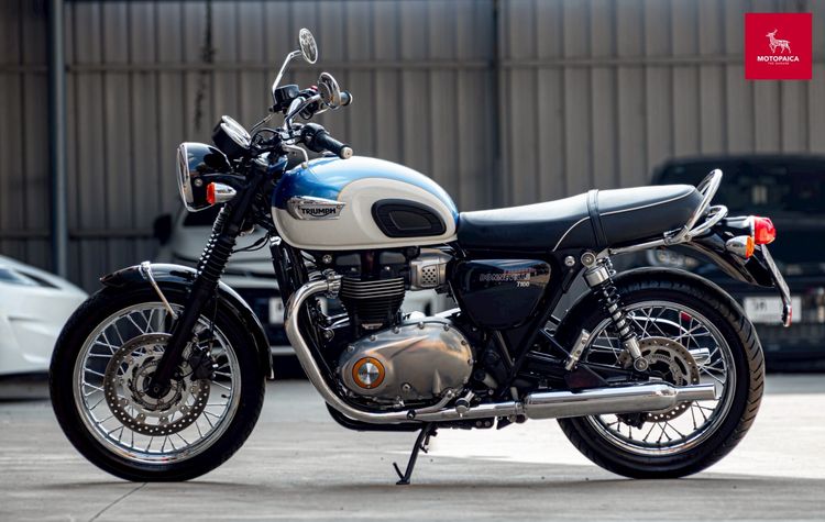 Triumph Bonneville T100 ปี2017 สีขาวฟ้าหายาก วิ่งน้อย 6,000km. รูปที่ 3