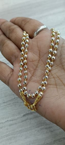 สร้อยคอทองคำขาวงานจิวเวอร์รี่ไม่ลอกไม่ดำยาว 24 นิ้ว รูปที่ 3